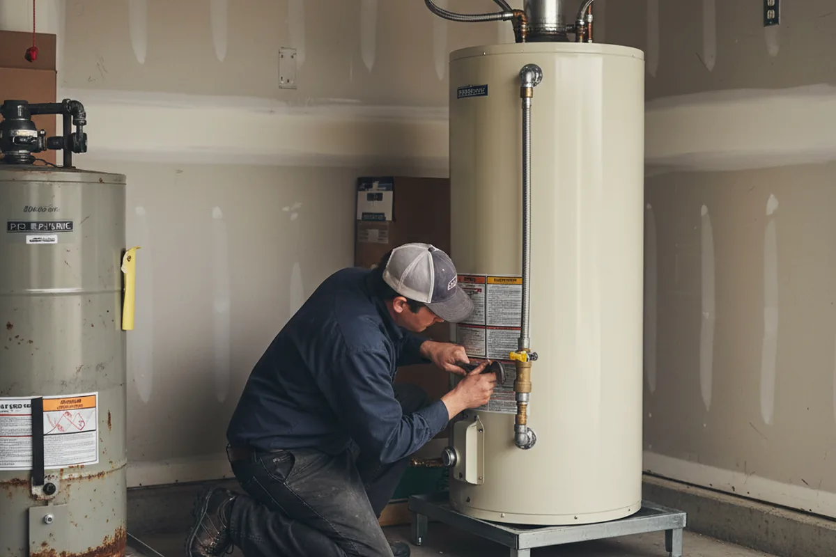 Water heater and shutoff valve replacement in Fairhope