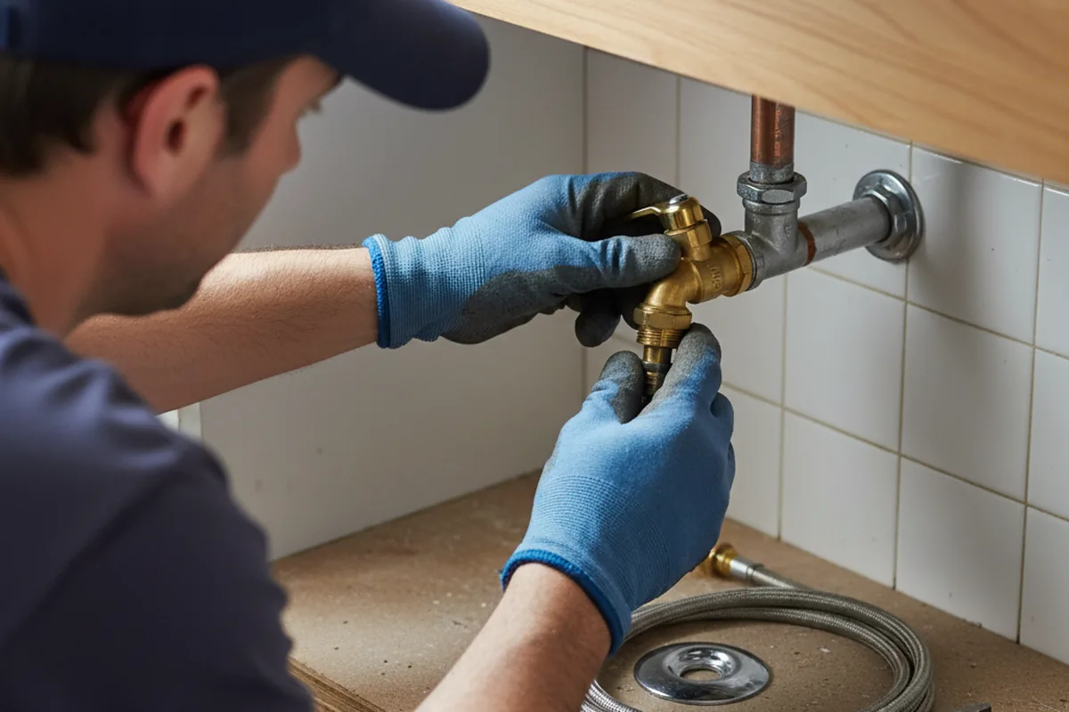 Shutoff valve and fitting work during Emergency Plumbing in Fairhope
